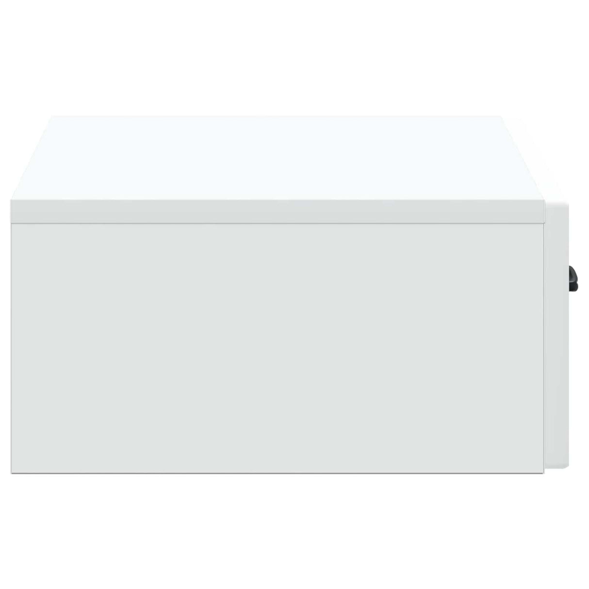 vidaXL Wall-Mounted Side Table White 59x34.5x17 cm Engineered Wood