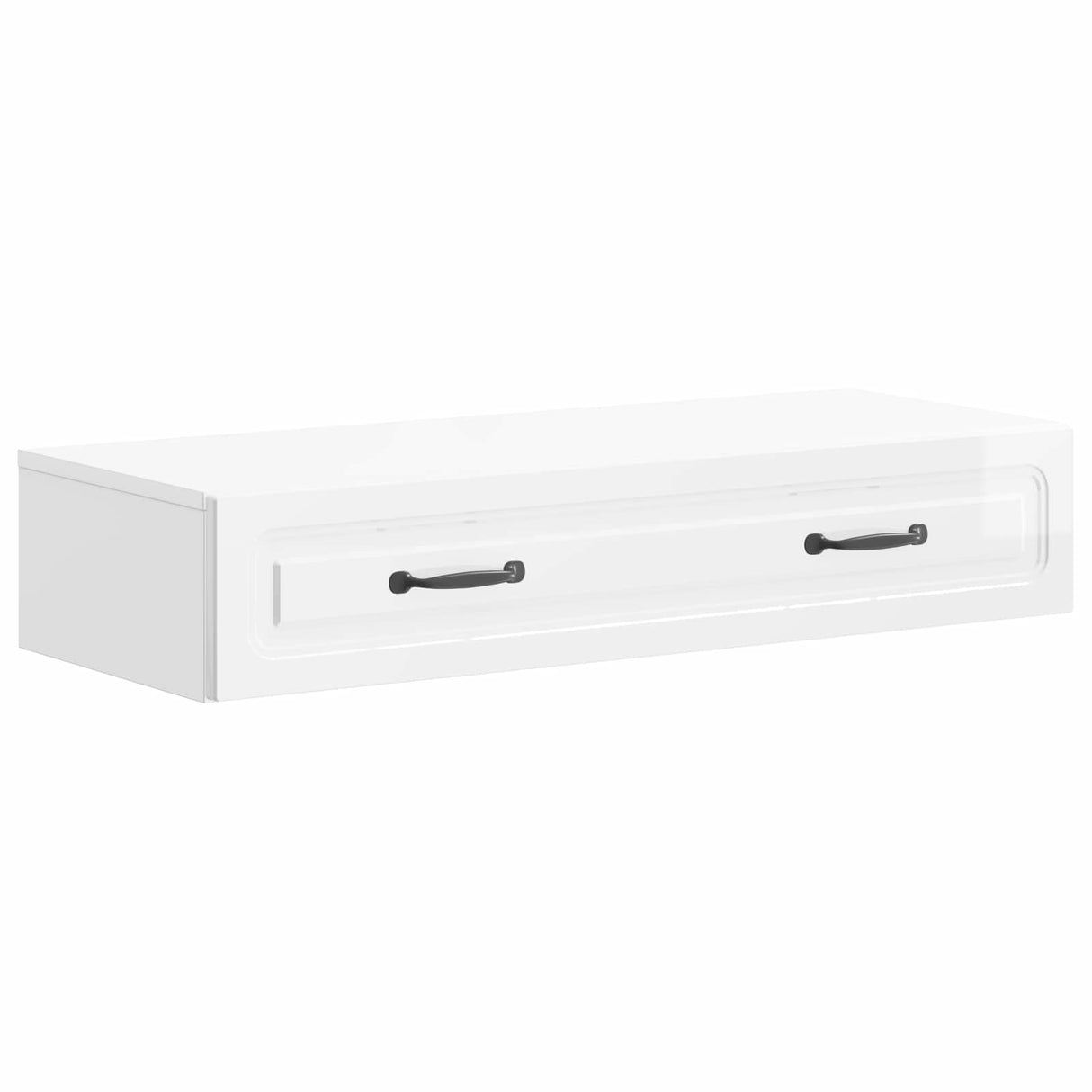 vidaXL Wall-Mounted Side Table White 59x34.5x17 cm Engineered Wood