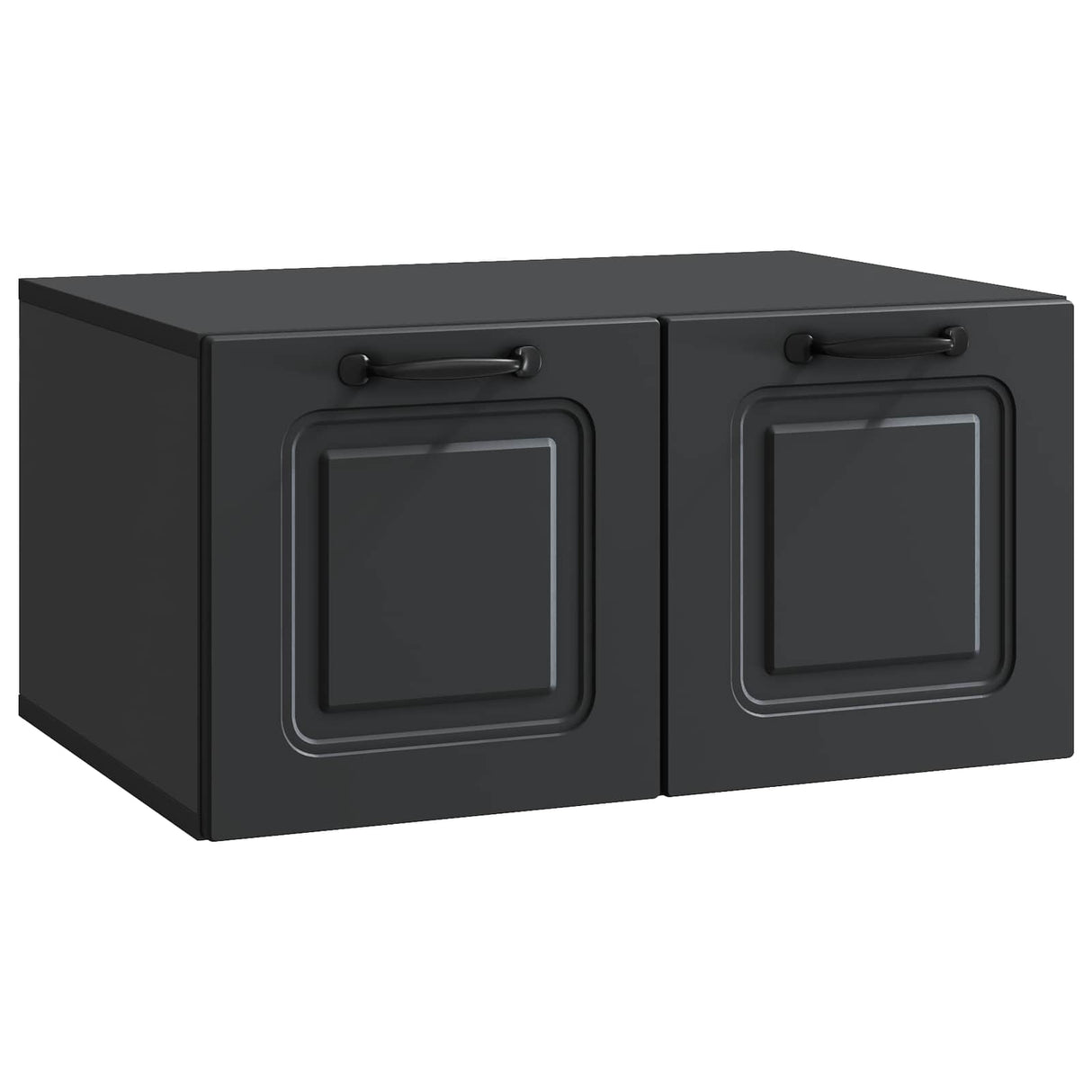 vidaXL Wandmontage TV-kast Zwart 59,5 x 41 x 30 cm Bewerkt hout
