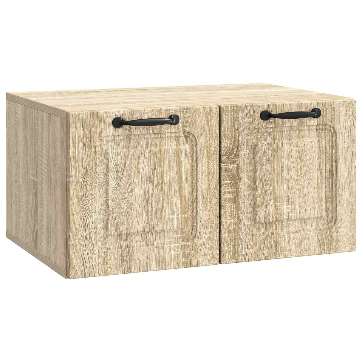 vidaXL Wandmontage TV-kast Zwart 59,5 x 41 x 30 cm Bewerkt hout
