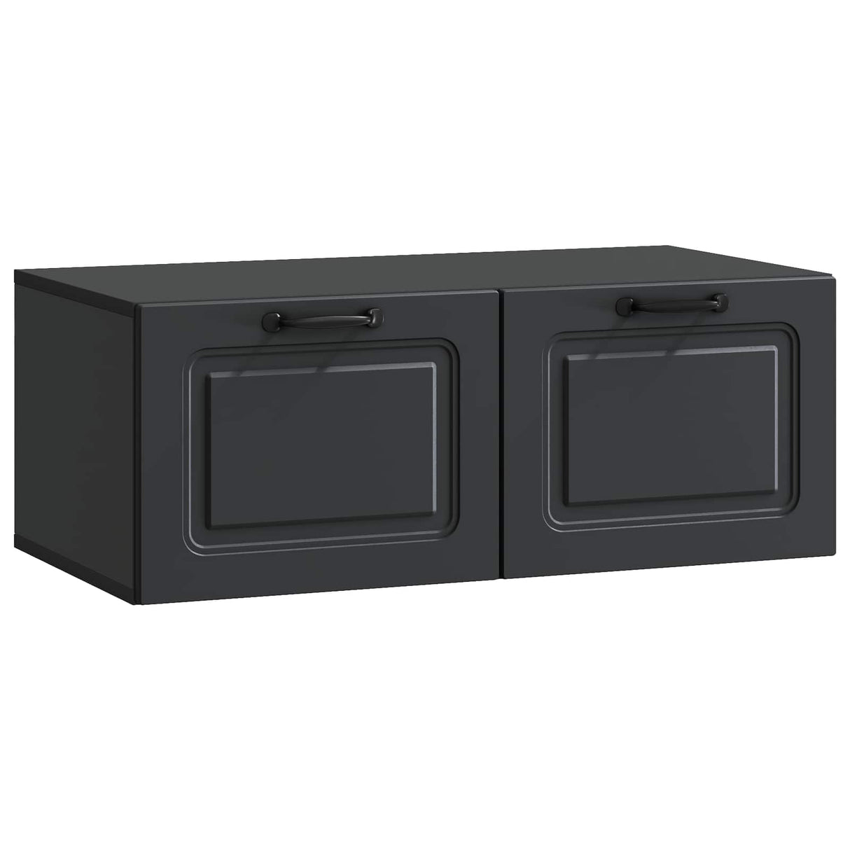vidaXL Wandmontage TV-kast Zwart 59,5 x 41 x 30 cm Bewerkt hout