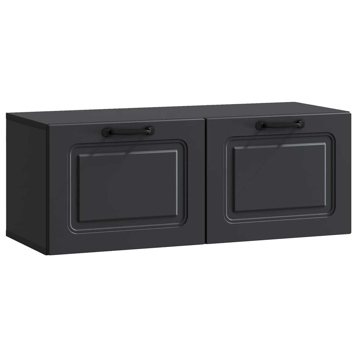 vidaXL Wandmontage TV-kast Zwart 59,5 x 41 x 30 cm Bewerkt hout