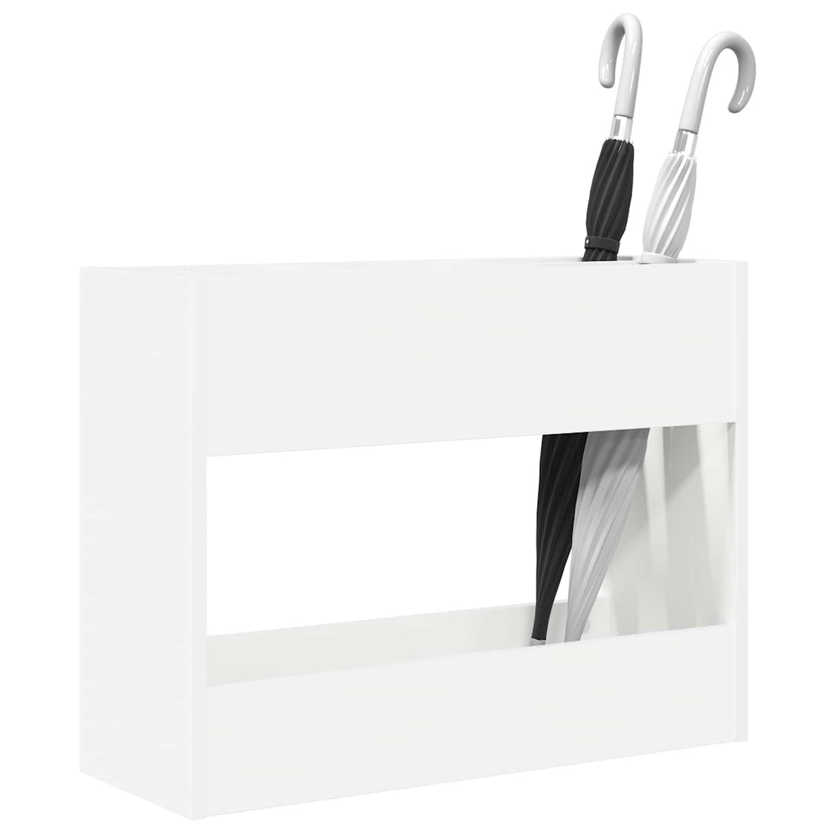 vidaXL Opslaghaak & Rek met opslag Wit 65 x 24 x 50 cm Bewerkt hout