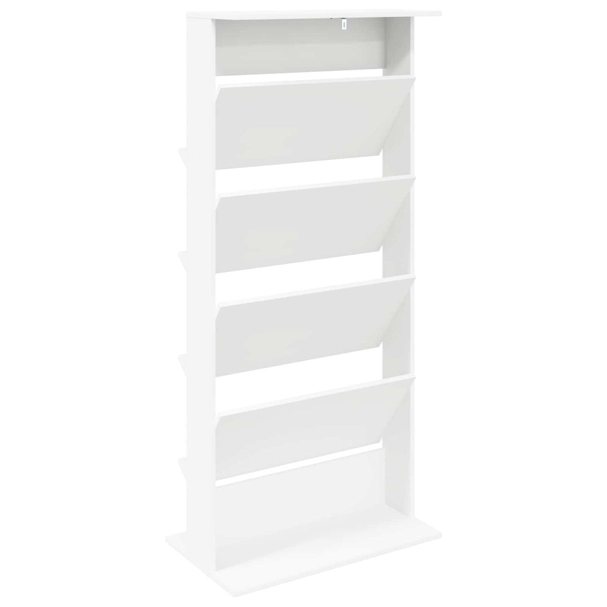 vidaXL Tijdschriftenrek Zwart Eiken 70 x 41 x 156 cm Bewerkt hout