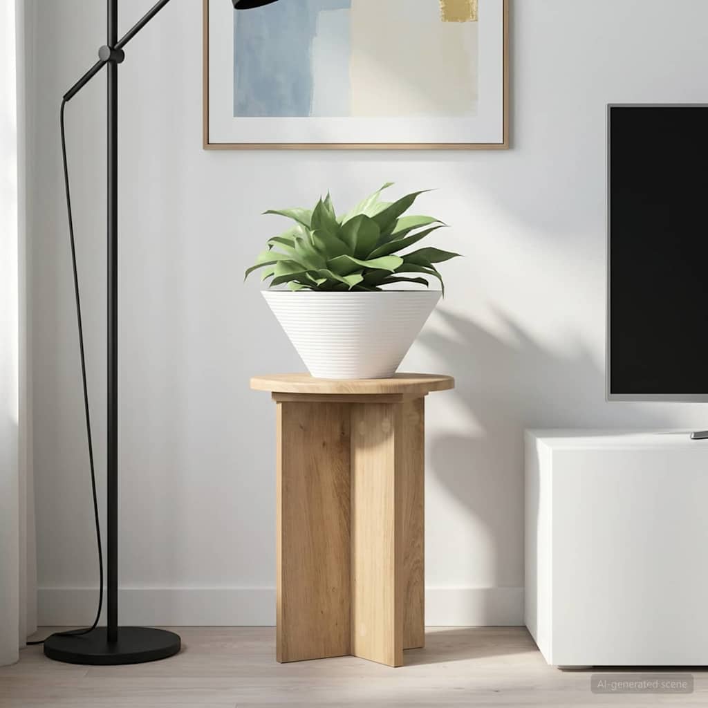 vidaXL Plantenstand 2 pcs Zwart 40 x 40 x 80 cm Bewerkt hout