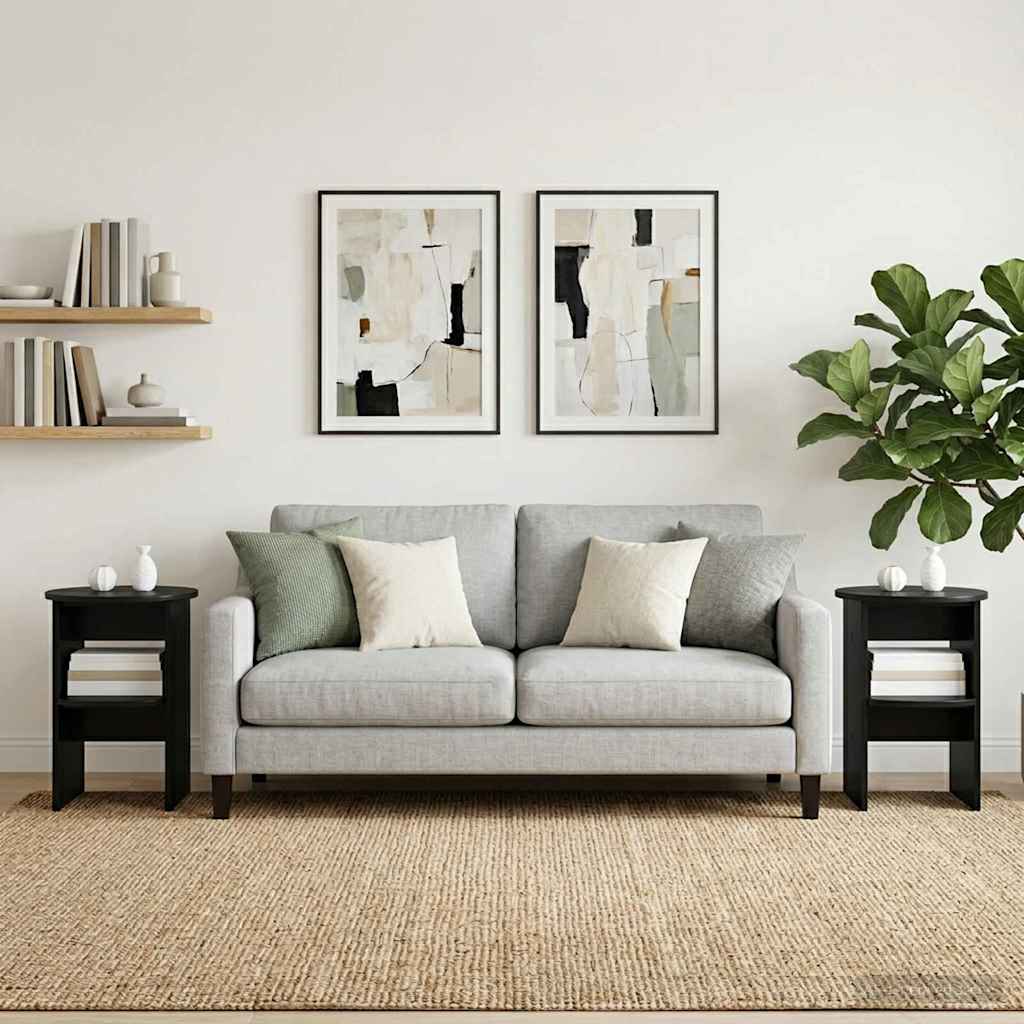 vidaXL Sideboard White Ø40 x 50 cm Engineered Wood