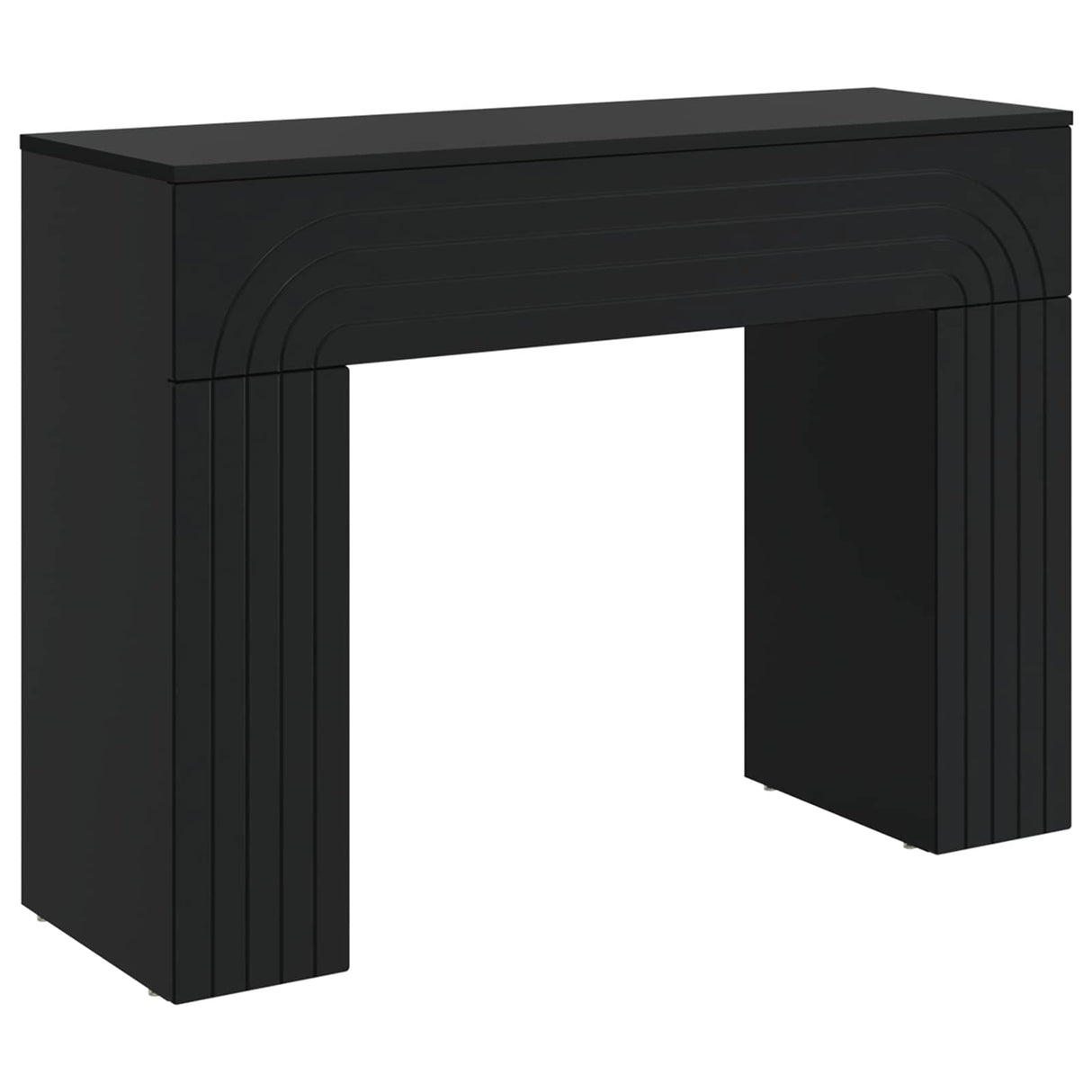 vidaXL Salontafel Wit 102 x 35 x 75 cm Bewerkt hout