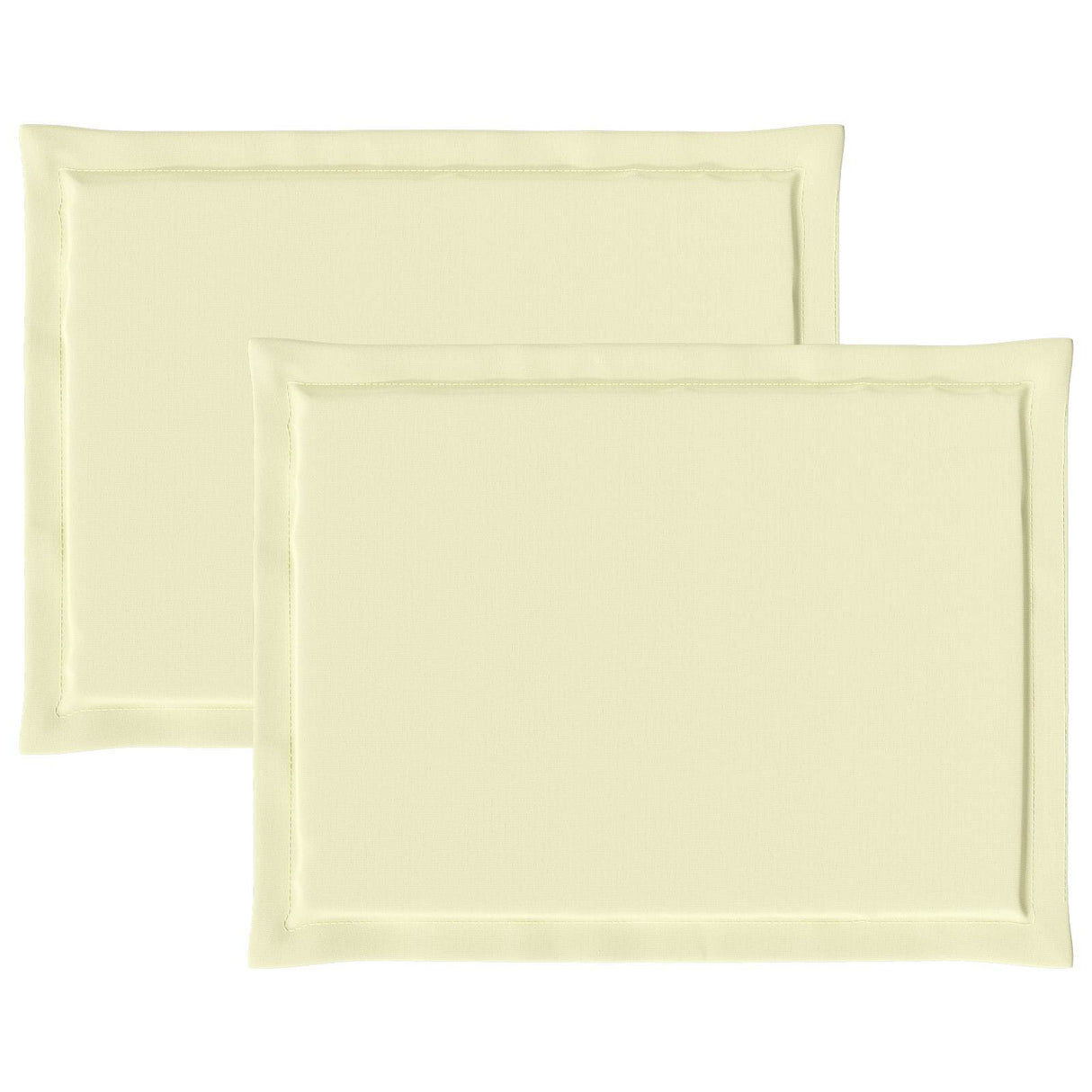 vidaXL Zitkussens 2 pcs Crème 47 x 36 x 2 cm Polyester