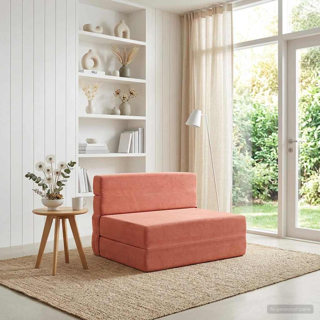 vidaXL Vouwbare Sofa Bed Lichtgrijs 70 x 72 x 60 cm Stof