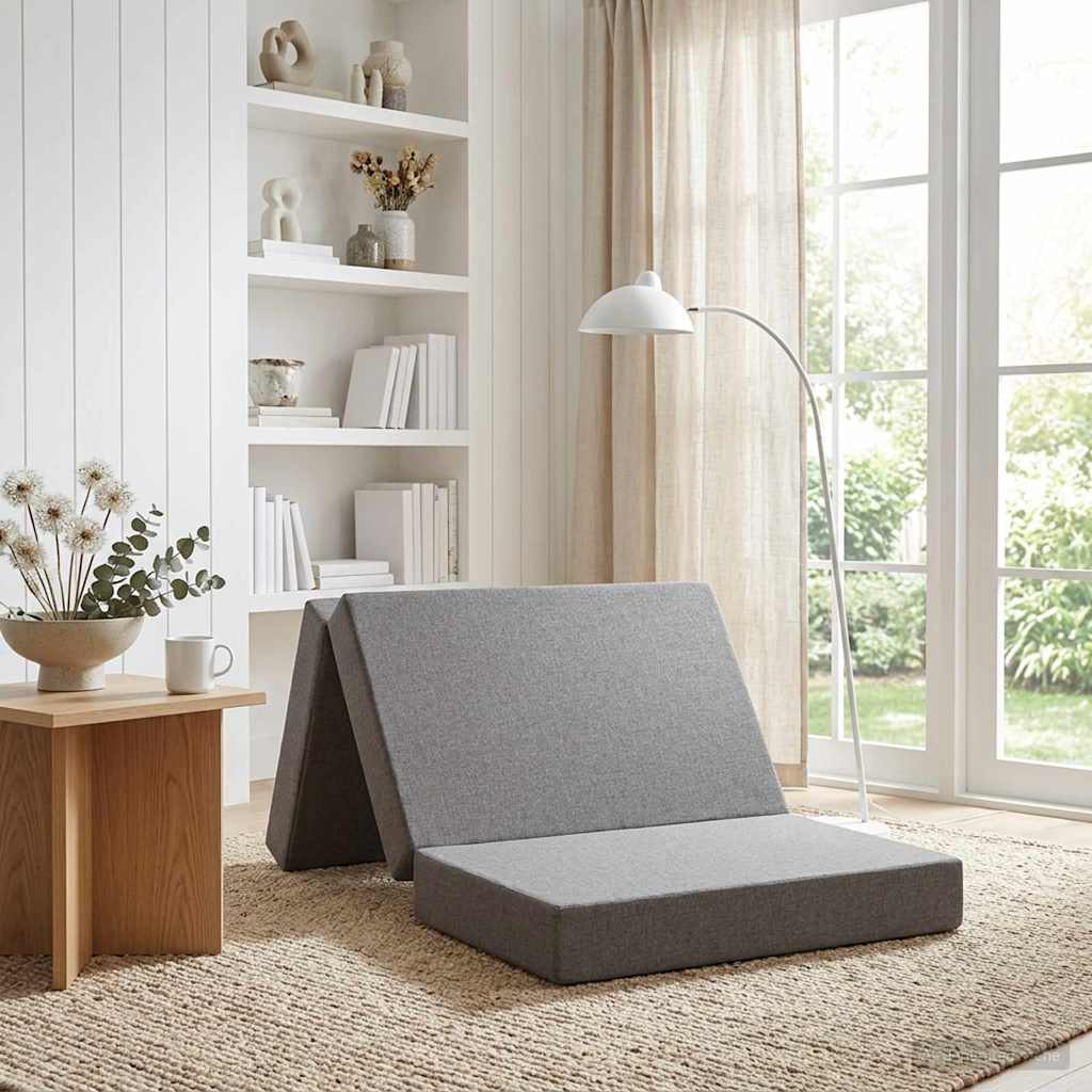 vidaXL Vouwbare Sofa Bed 75 x 63 x 45 cm Lichtgrijs