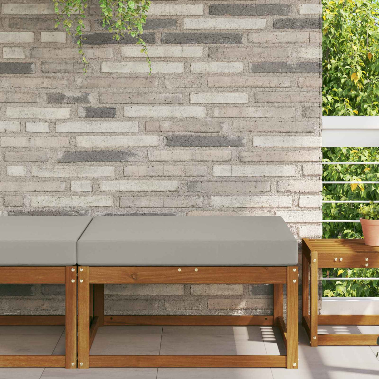 vidaXL Buitenbankkussen Antraciet 60 x 60 x 8 cm Polyester