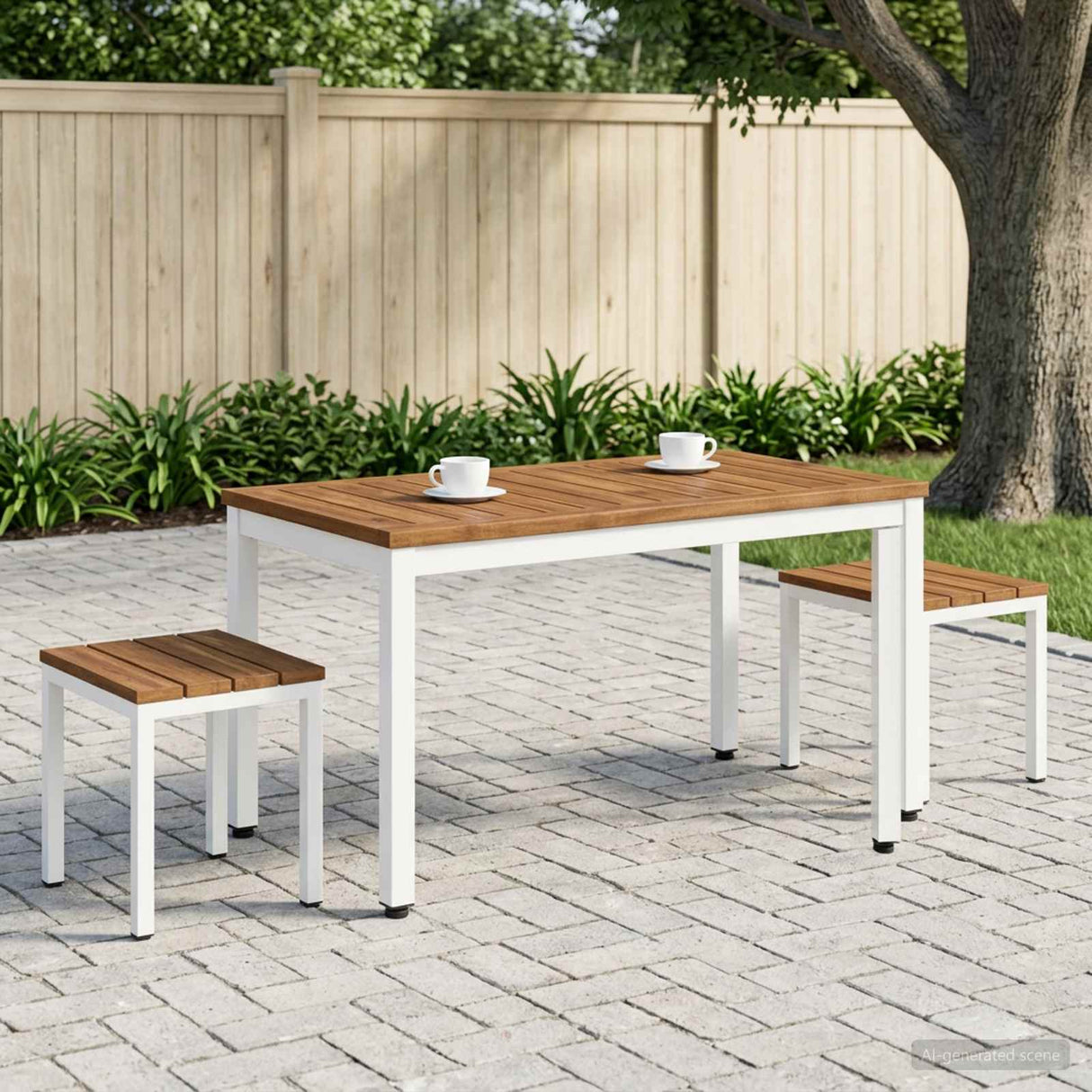 vidaXL Salontafel Naturel en Zwart 50 x 100,5 x 45 cm
