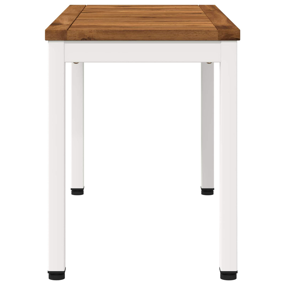 vidaXL Tuinbank 80,5 x 35 x 45 cm Massief Acacia Hout Naturel en Zwart