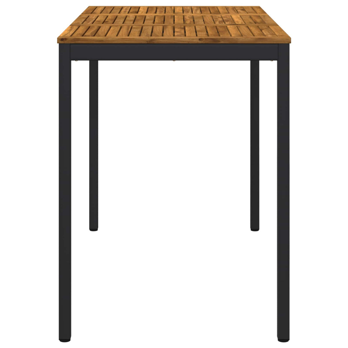 vidaXL Tuin Bar Tafel Natuurlijk en Wit 141 x 80,5 x 105 cm