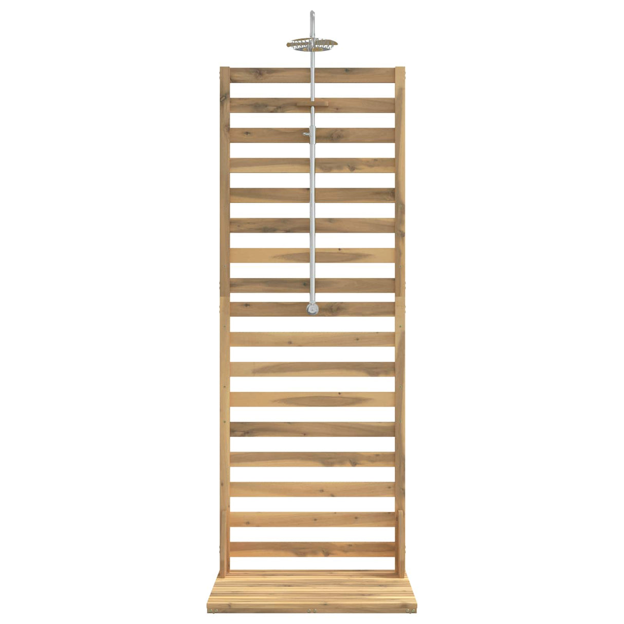 vidaXL Outdoor Shower 205.5 cm Solid Acacia Wood and Stainless Steel
