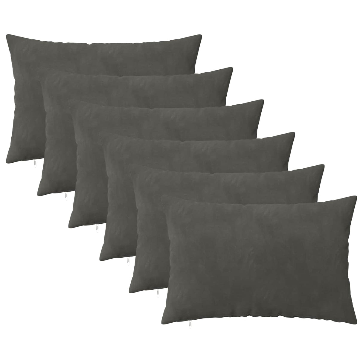vidaXL Kussensloop 2 pcs HEERLEN Blauw 30 x 30 cm Fluweel