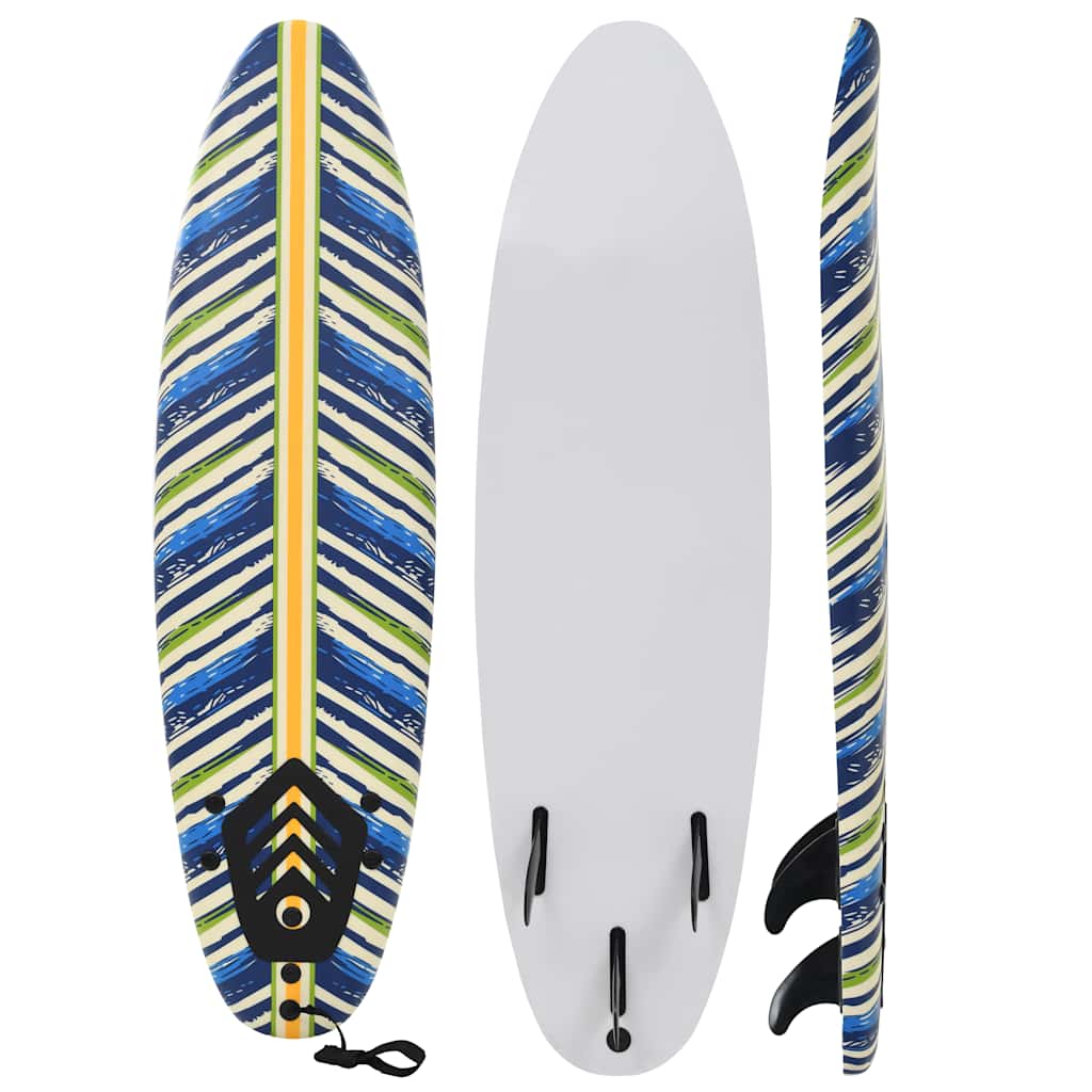 vidaXL Surfplank 170 cm blauw en rood