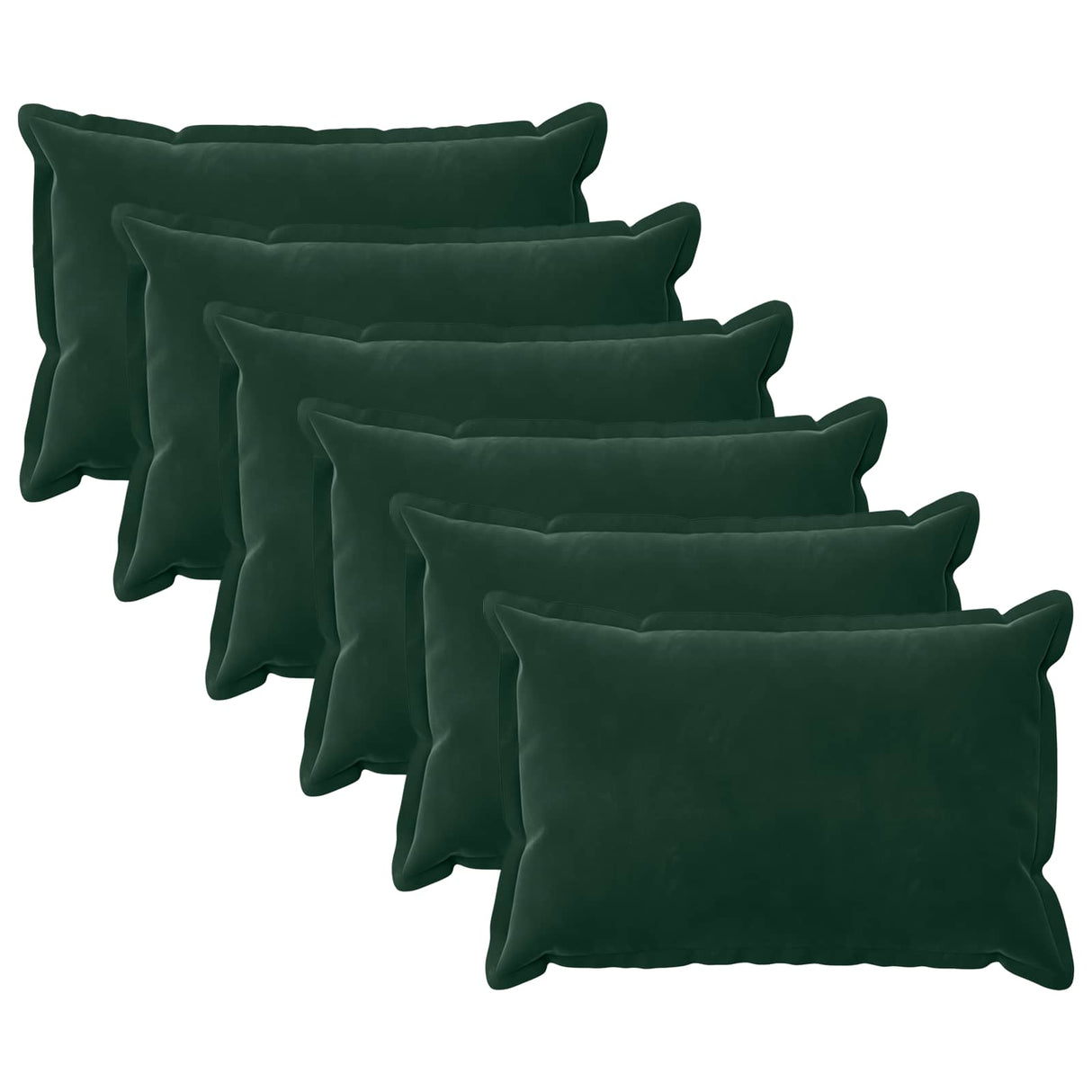 vidaXL Kussensloop 2 pcs HOUTEN Blauw 30 x 30 cm Fluweel