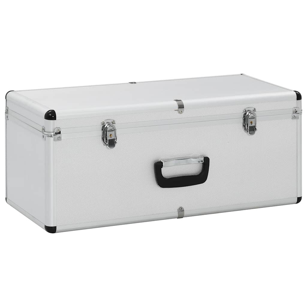 vidaXL Opbergkoffers 3 st aluminium zilverkleurig