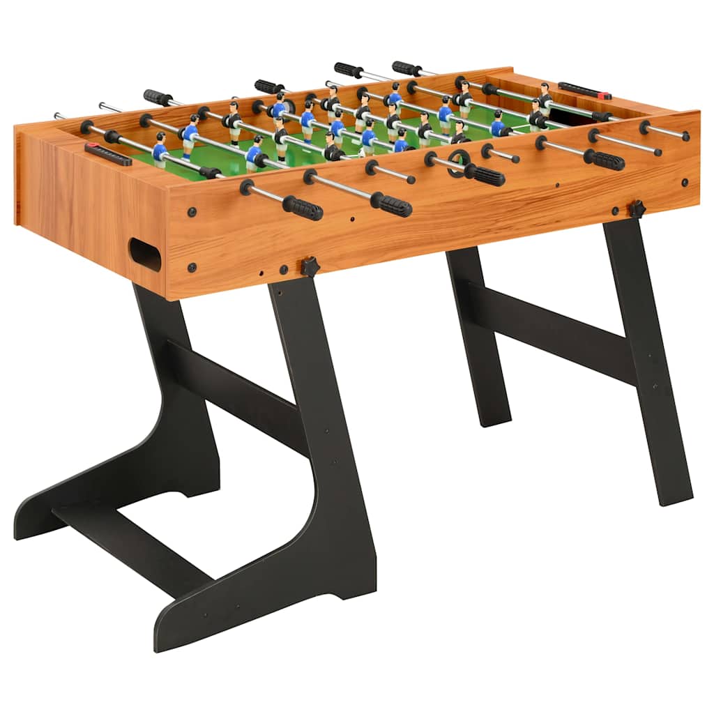 vidaXL Foldable Foosball Table 121x61x80 cm Black