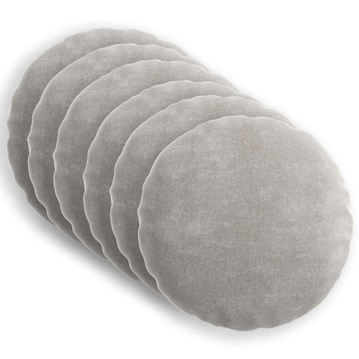 vidaXL Kussensloop 6 st HEERLEN Donkergrijs 30 x 30 cm Chenille Stof
