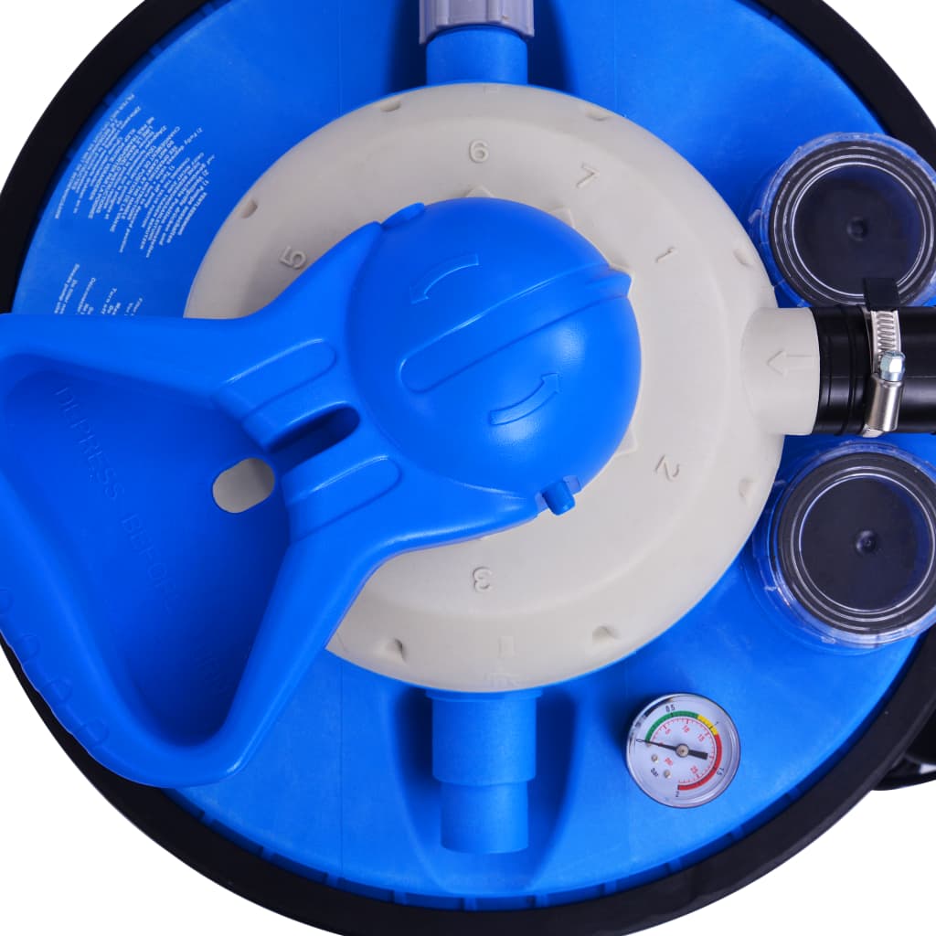 vidaXL Zandfilterpomp met timer 450 W 25 L
