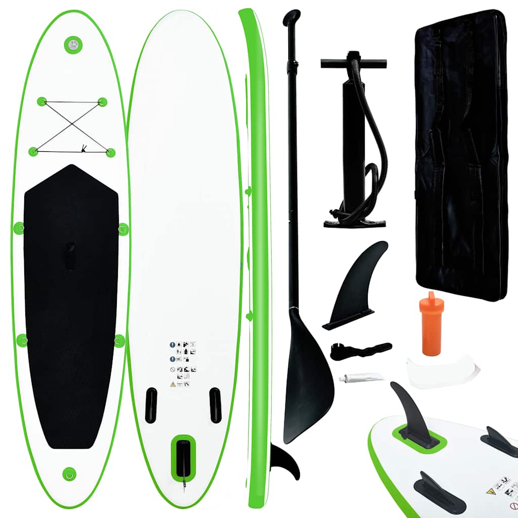vidaXL Stand Up Paddleboardset opblaasbaar rood en wit