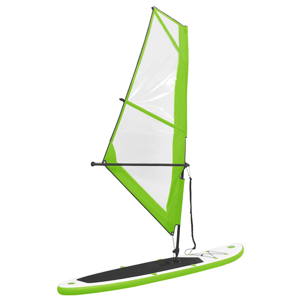 vidaXL Stand-up paddleboard opblaasbaar met zeilset rood en wit