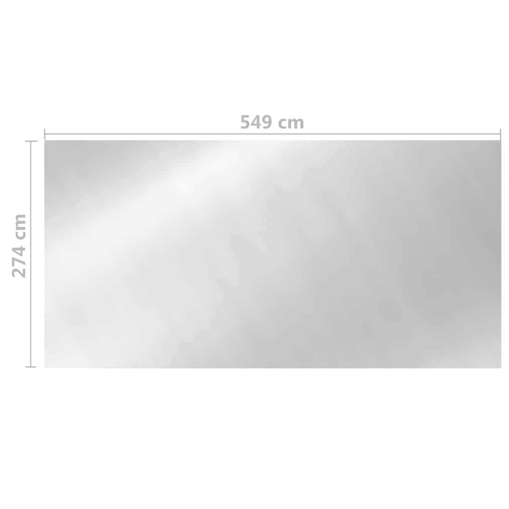 vidaXL Pool Cover 300 cm PE Silver