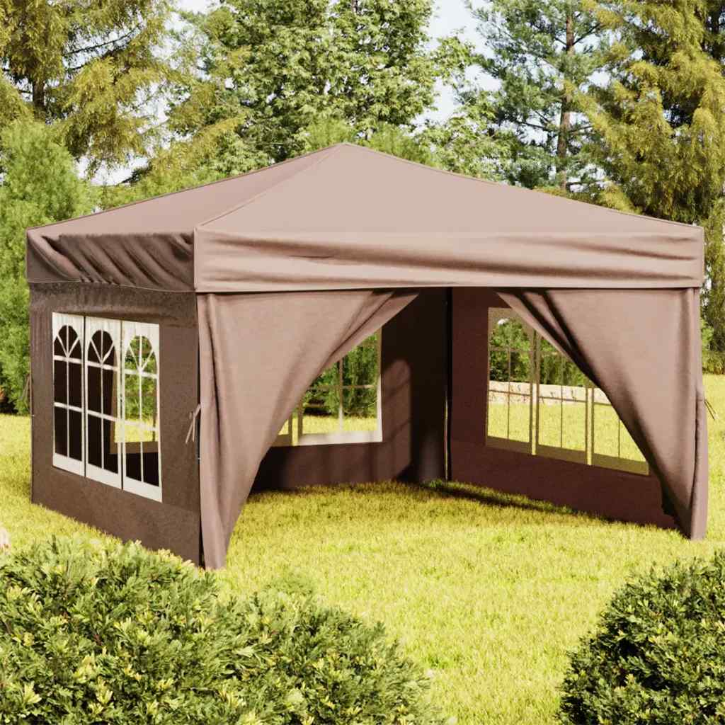 vidaXL Partytent inklapbaar met zijwanden 2x2 m blauw