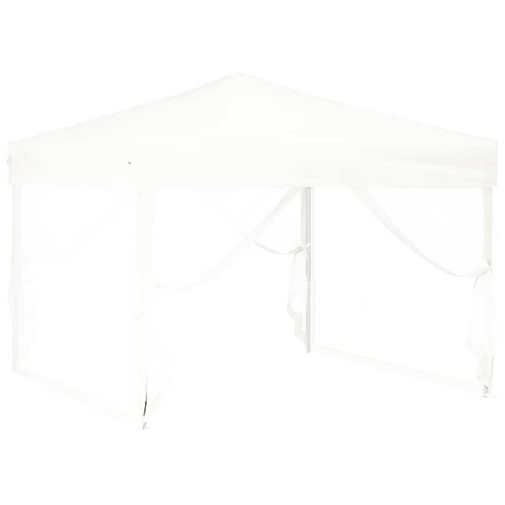 vidaXL Partytent inklapbaar met zijwanden 2x2 m blauw