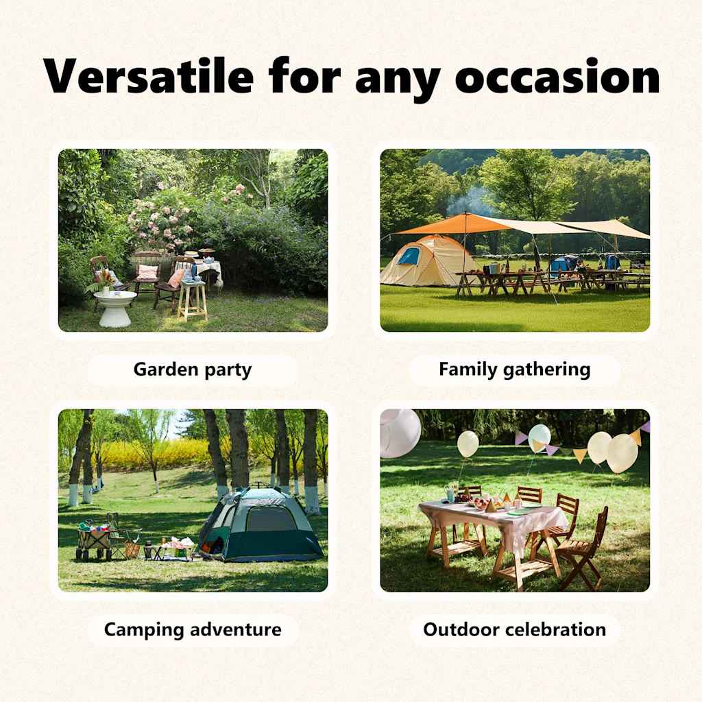 vidaXL Partytent inklapbaar met zijwanden 2x2 m blauw