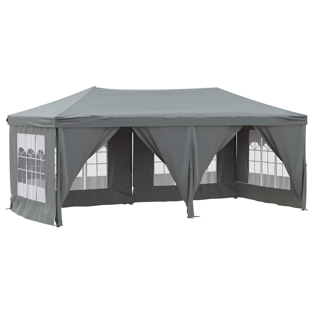 vidaXL Partytent inklapbaar met zijwanden 2x2 m blauw