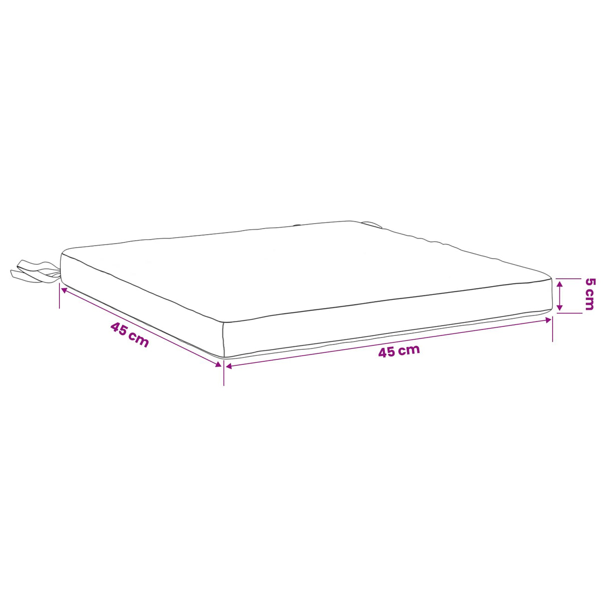 vidaXL 4-Piece Zitkussens SOEST 4 st 100% Polyester Crèmekleurig