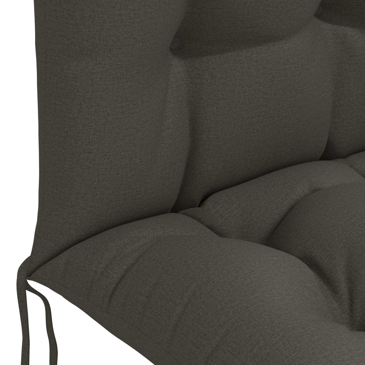 vidaXL Zon Ligzitzak Kussen PUTTEN 100% Polyester Antraciet