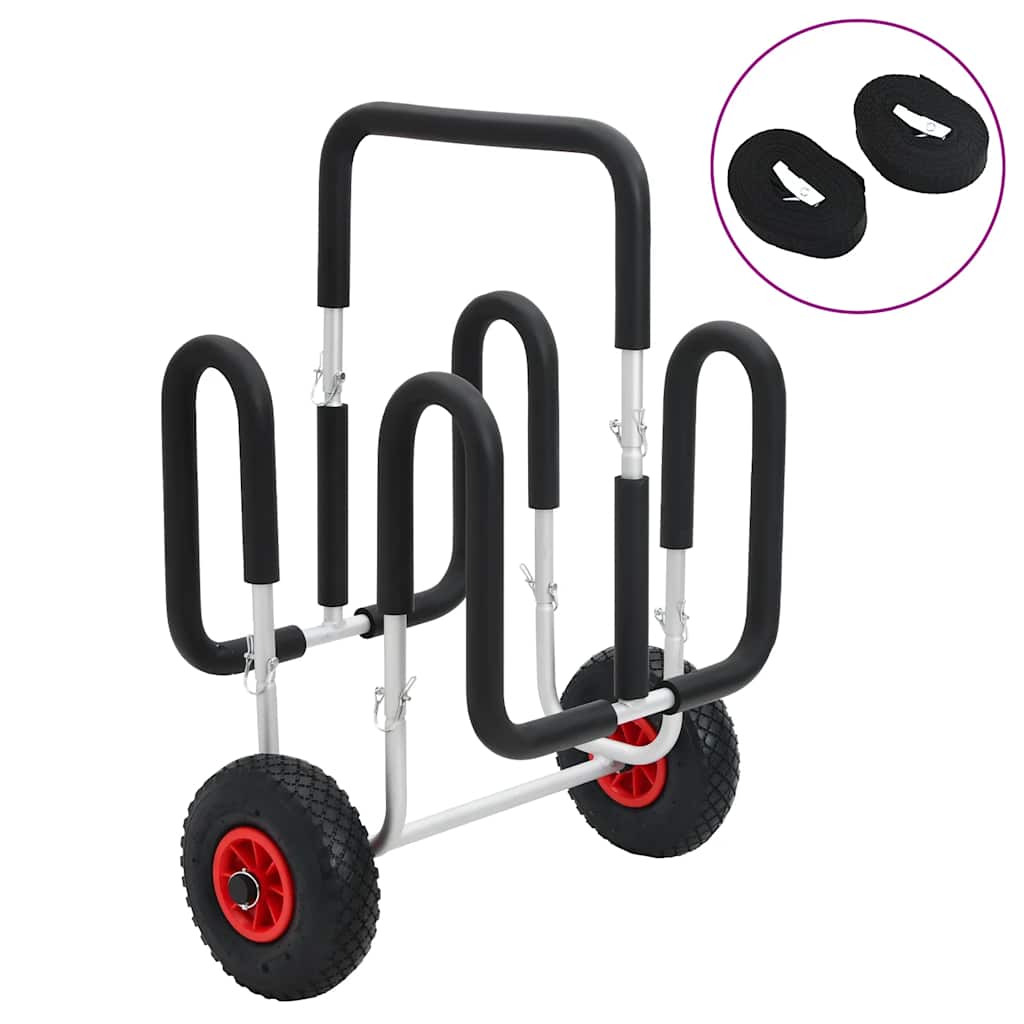 vidaXL Kayak Trolleys 2 pcs Aluminium
