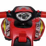 vidaXL Loopquad met licht en geluid rood