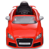 vidaXL Electric Ride-On Car for Kids with Remote Control Audi TT RS Red