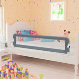 vidaXL Toddler Bed Rail 102x42 cm Polyester Taupe