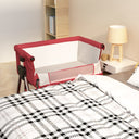 vidaXL Babybed met matras linnen lichtgrijs