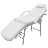 vidaXL Behandelingsstoel voor gezicht 185x78x76 cm kunstleer wit