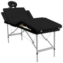 Massagetafel inklapbaar met aluminium frame (vier delen / blauw)