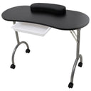 vidaXL Table de manucure avec tapis d'encre noir