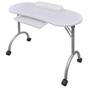 vidaXL Table de manucure avec tapis d'encre noir