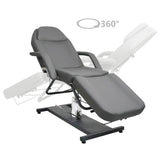 vidaXL Massagetafel 180x62x(87-112) cm zwart