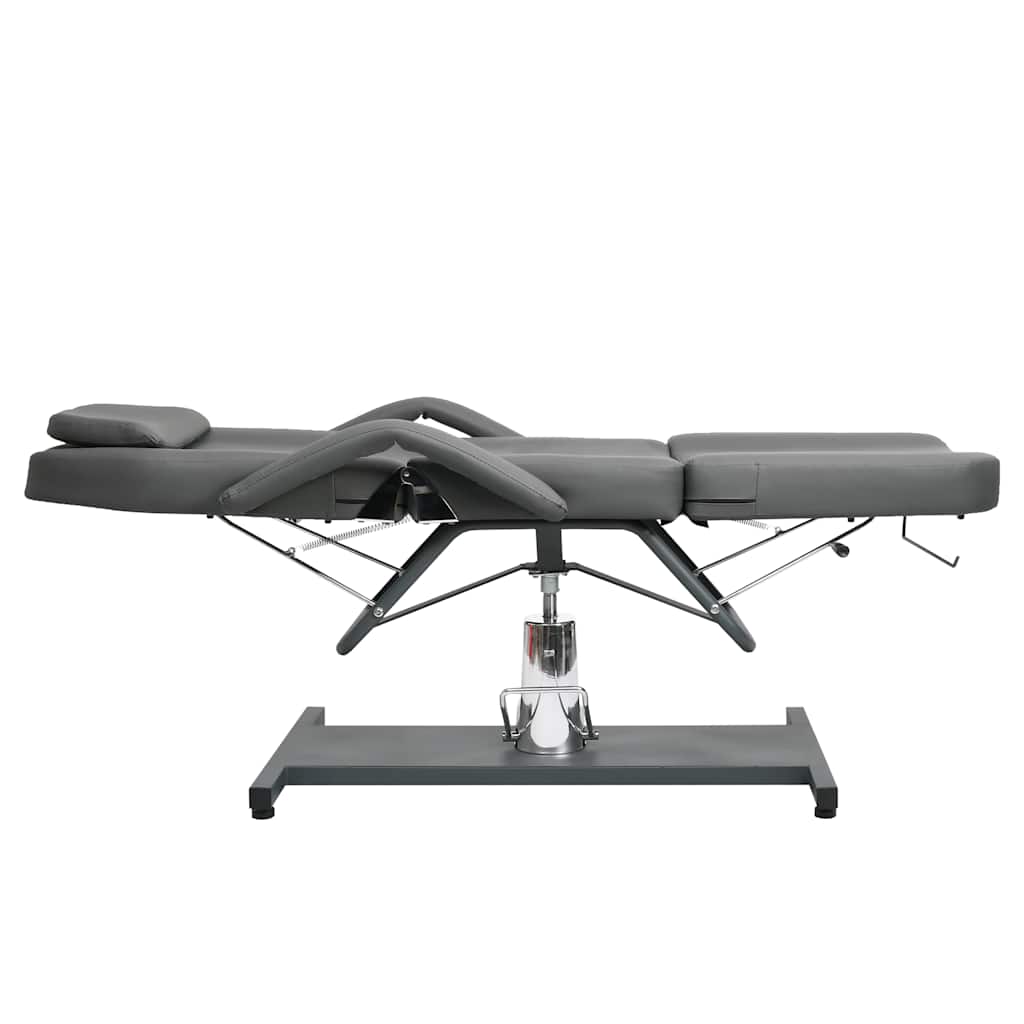 vidaXL Massagetafel 180x62x(87-112) cm zwart