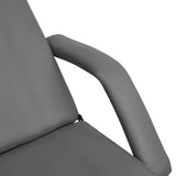 vidaXL Massagetafel 180x62x(87-112) cm zwart