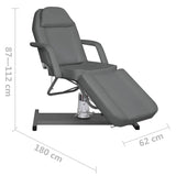 vidaXL Massagetafel 180x62x(87-112) cm zwart