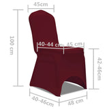 Hoes voor stoelen 50 stuks (creme)