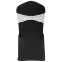 Decoratief stoellint met een diamant 25 stuks (creme)